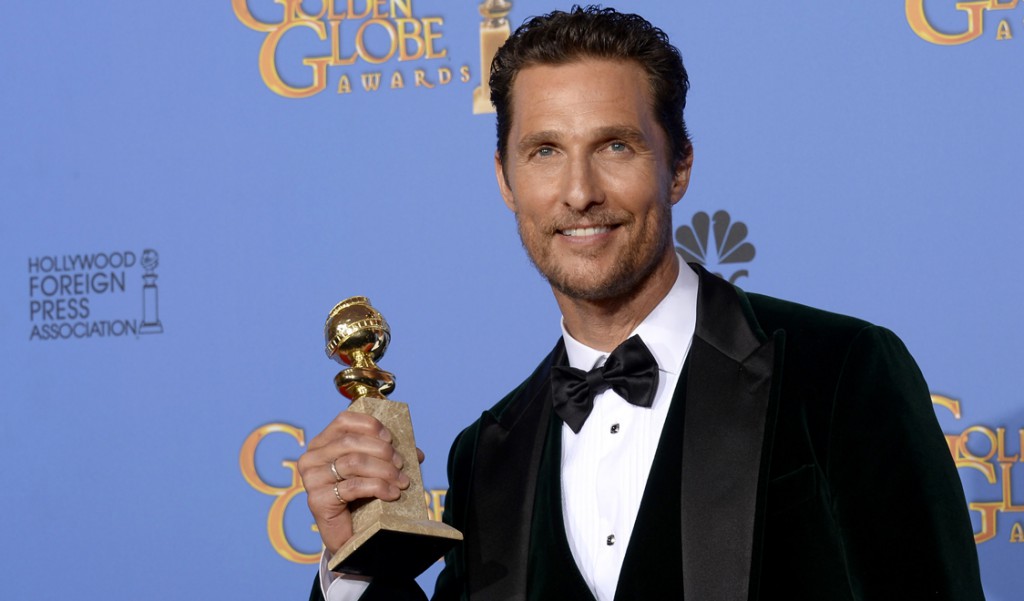 Matthew McConaughey 2014 Golden Globe töreninde