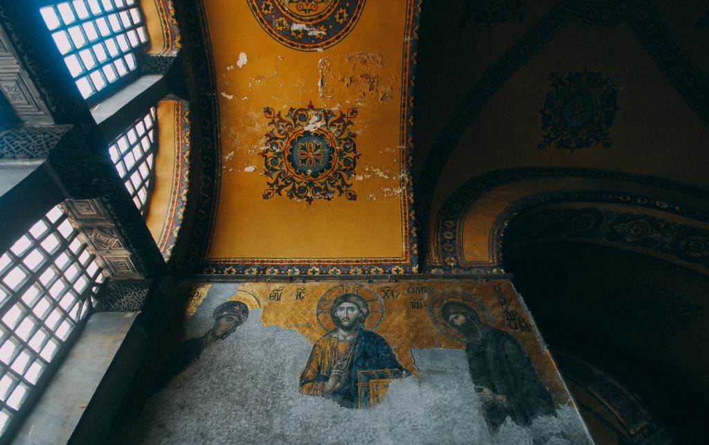 Ayasofya'daki Deesis (Son Yargı) Mozaiği, Fotoğraf : Oylum Yüksel