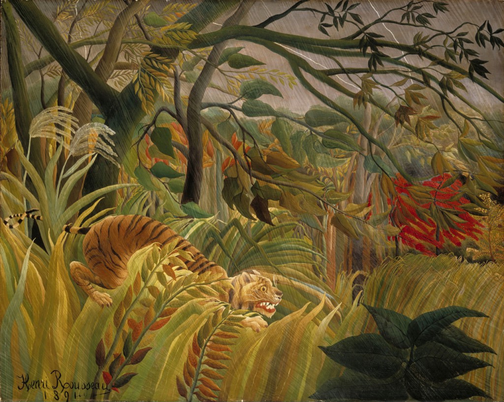 Henri Rousseau-Tiger in a Tropical Storm-Surprised