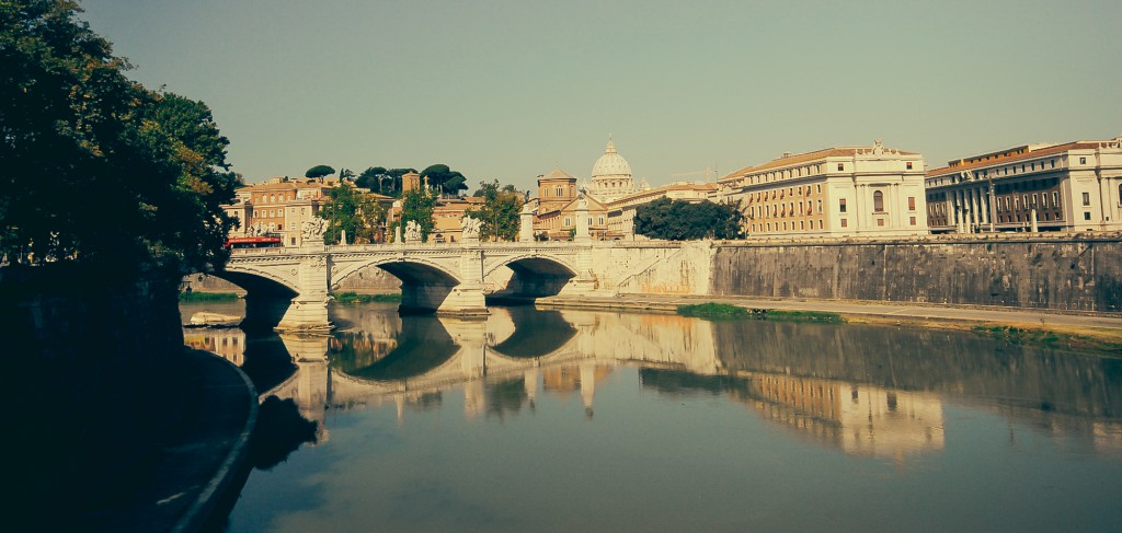 Castel Angelo Köprüsü'nden Vatikan - 2014