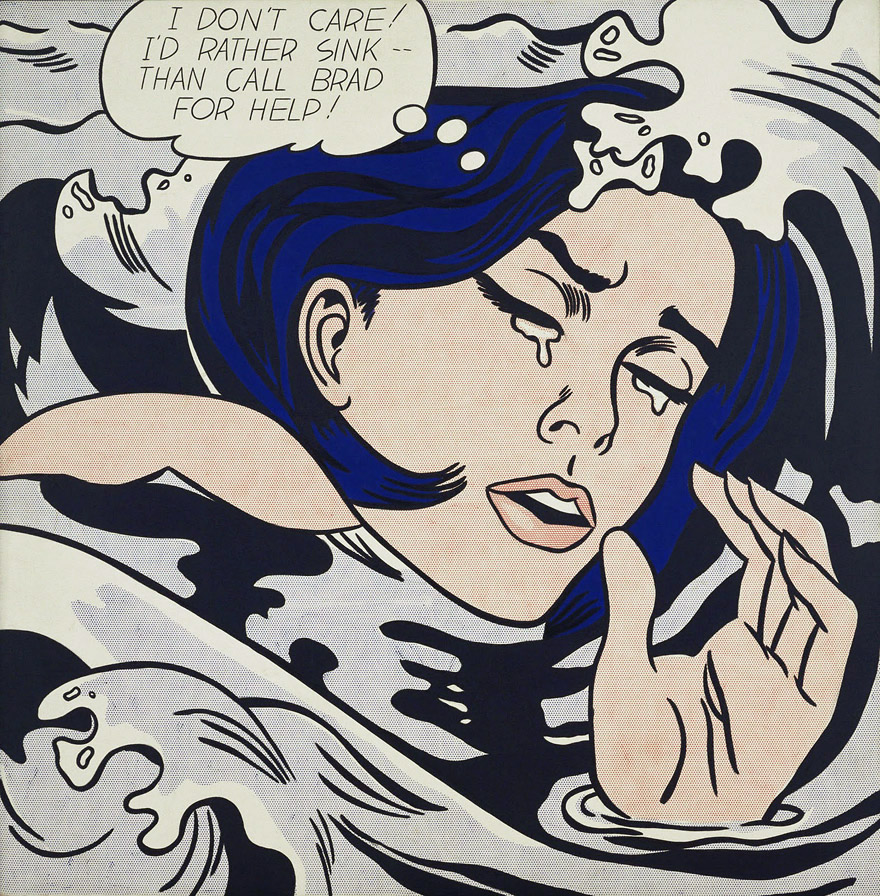 Roy Lichtenstein - Drawning Girl (1963)