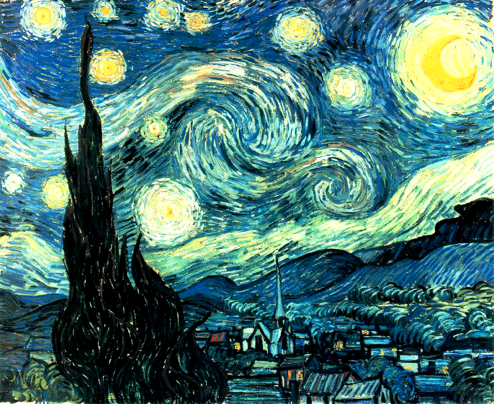 Vincent van Gogh - The Starry Night – Yıldızlı Gece (1889)