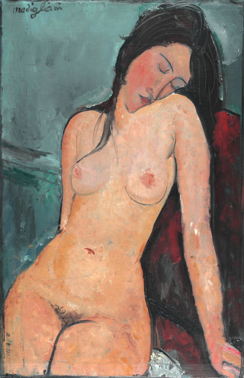 Female Nude (1916), Courtauld Institute of Art, Londra, İngiltere, 92,4 cm x 59,8 cm