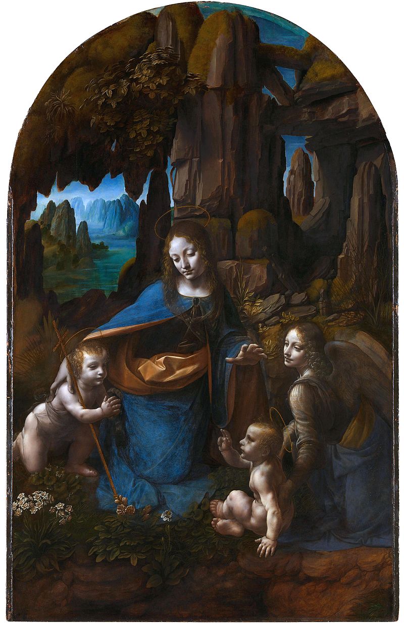 Virgin of the Rocks, Leonardo da Vinci, The National Gallery, Londra, İngiltere
