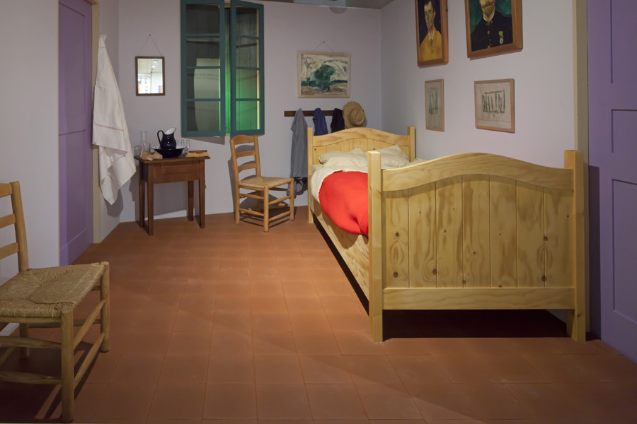 The Bedroom resmindeki odanın canlandırması