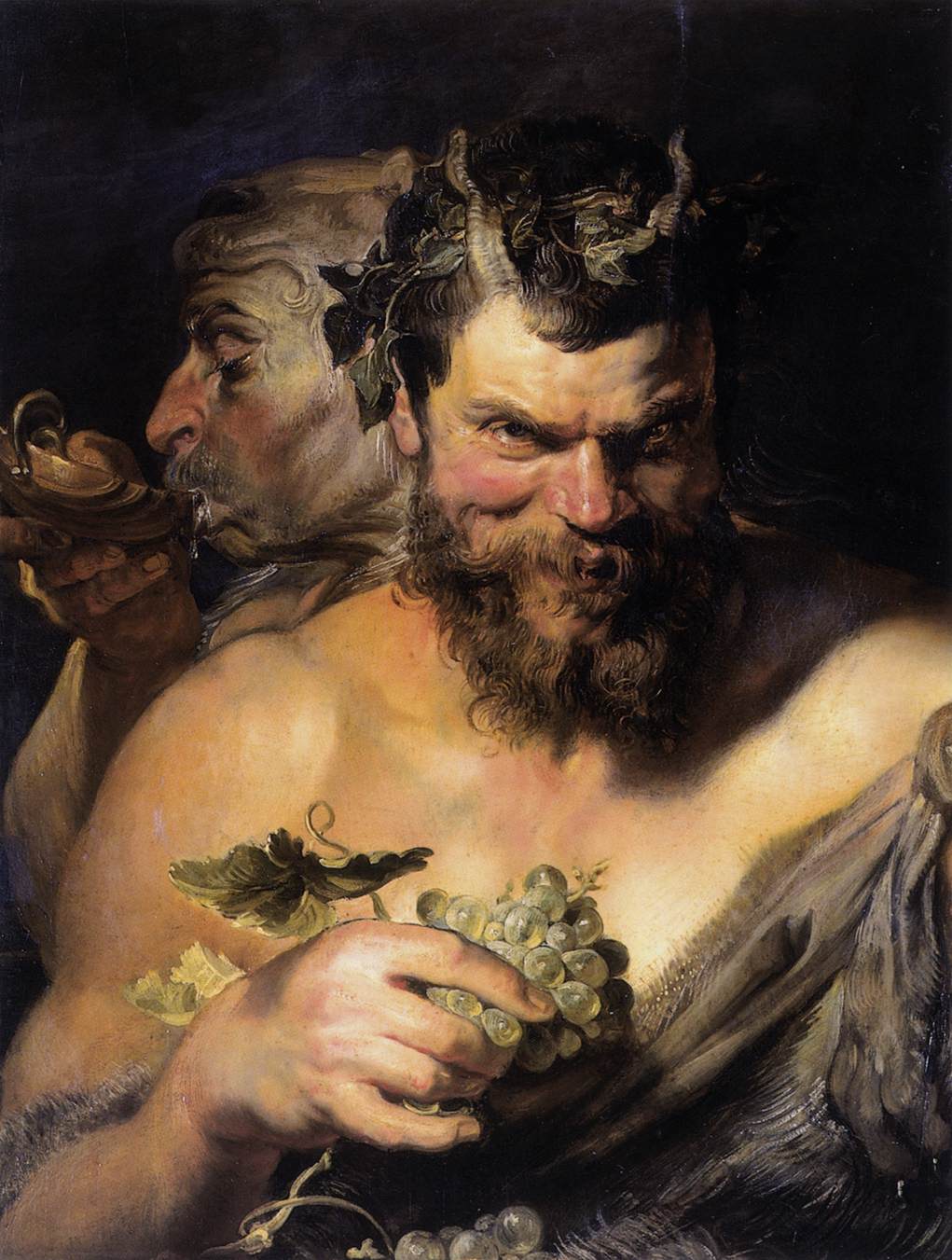 Pieter Pauwel Rubens in Two Satyrs resmi Baya İyi
