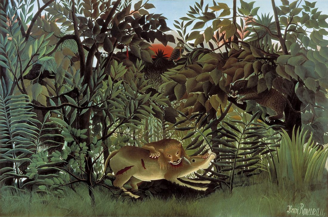 Henri Rousseau, The Hungry Lion Throws Itself on the Antelope, 1905